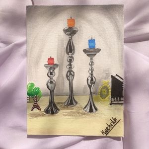 Candles Canvas Painting